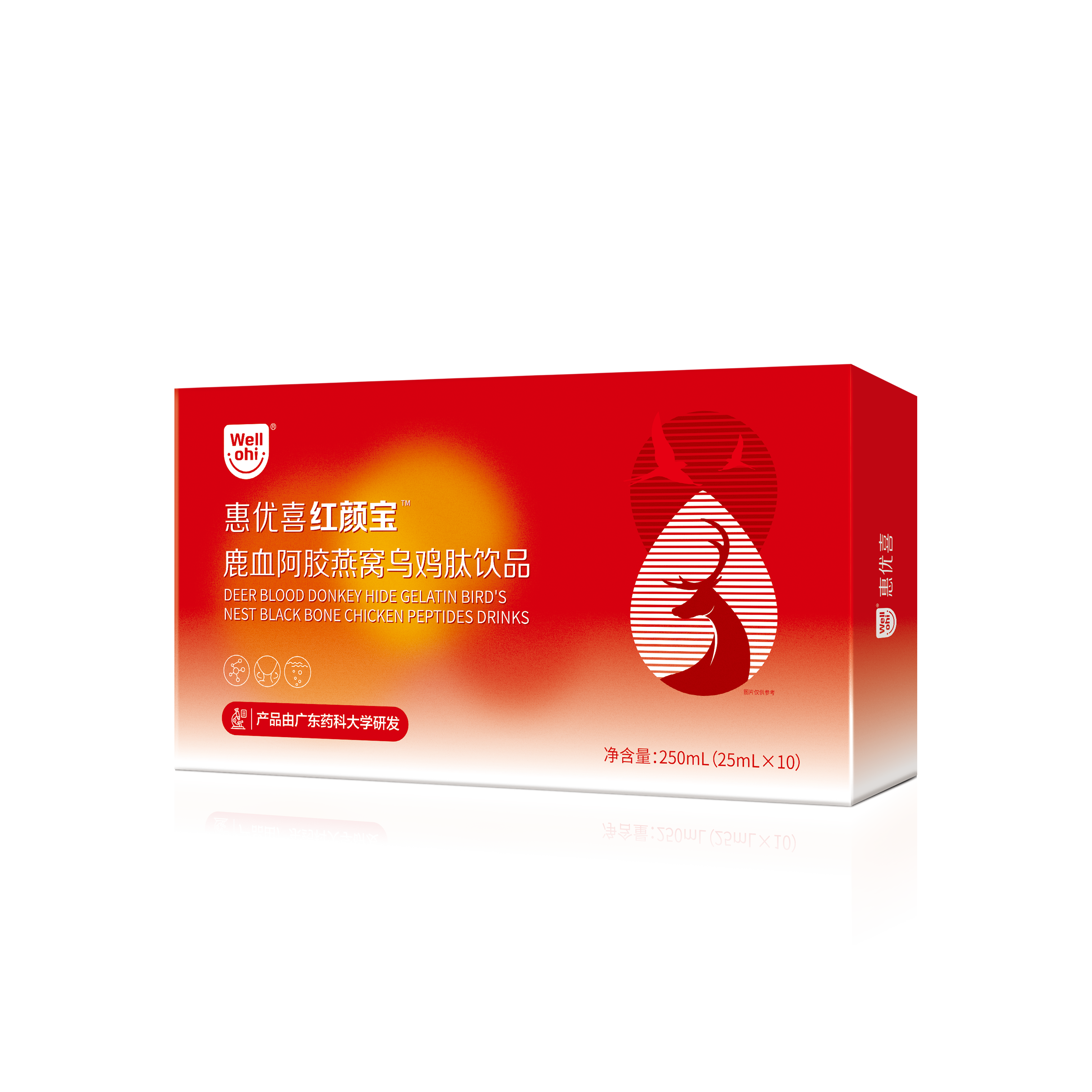 惠優喜紅顔寶鹿血阿膠燕窩烏雞肽飲品